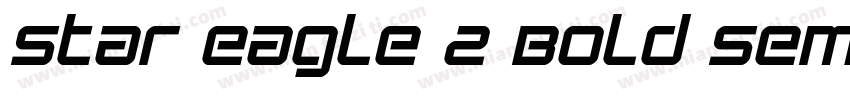 Star Eagle 2 Bold Semi Italic字体转换